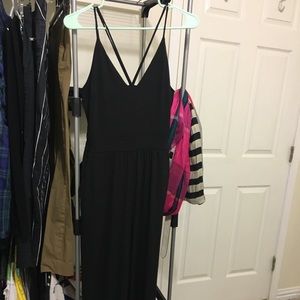 Kaileigh Zenia Front Detail Knit Jumpsuit - black